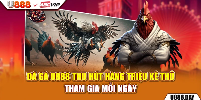 Đá Gà U888 thu hút hàng triệu kê thủ tham gia mỗi ngày